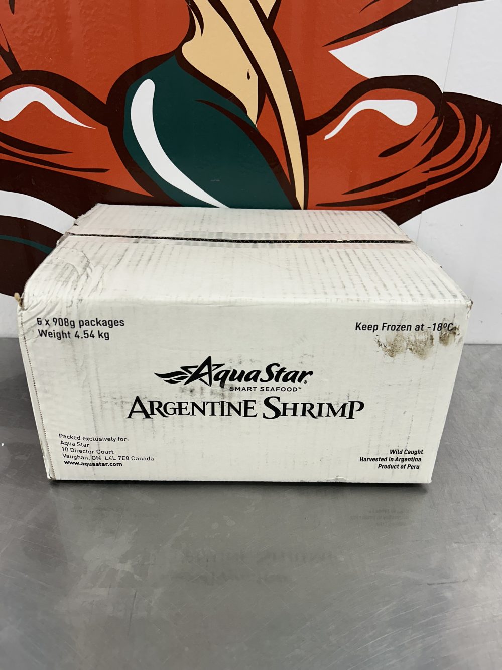 10 pound case - Peeled Argentina Prawns