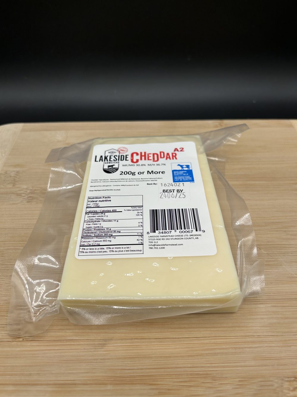 Cheddar 200g - Lakeside Farmstead Cheese