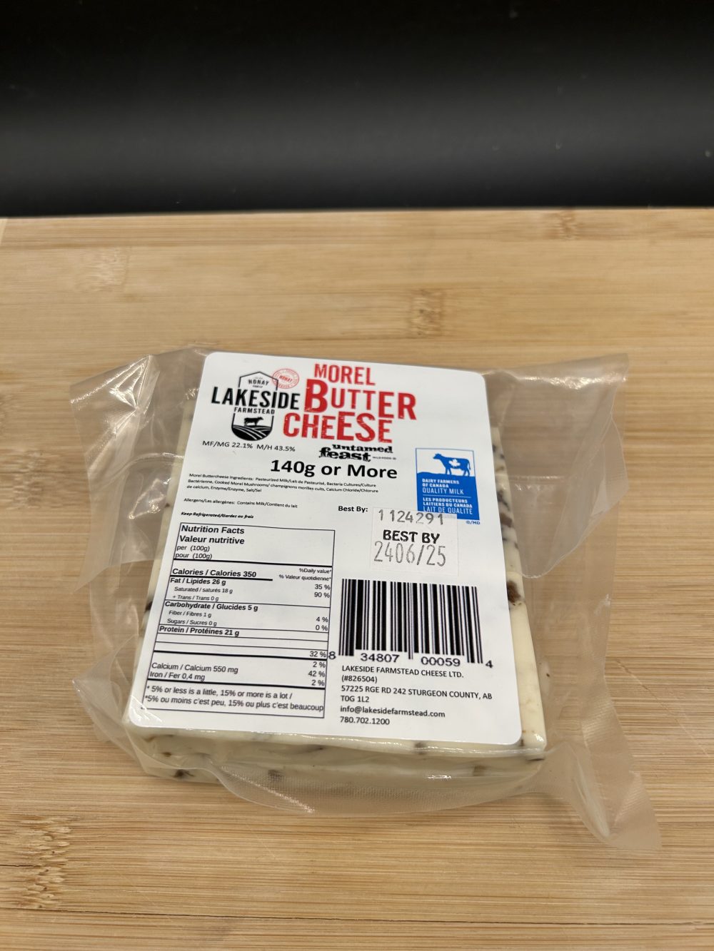 Morel Buttercheese 140g - Lakeside Farmstead Cheese