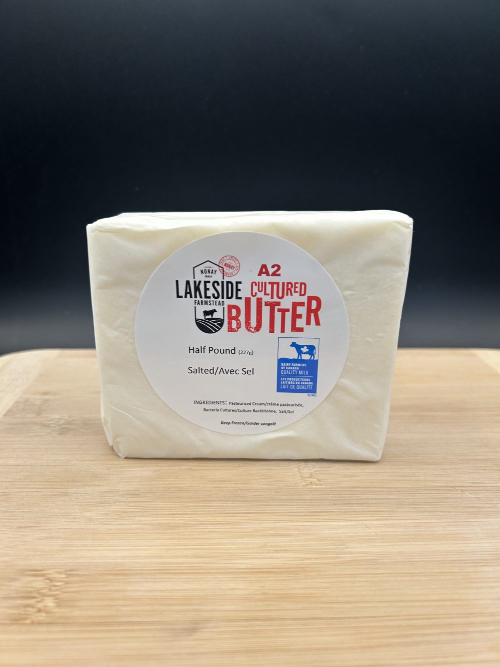 Cultured Butter 227g - Lakeside Farmstead